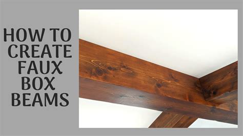 how to box in a steel beam with wood|how to build faux beams.